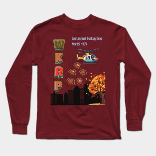 Wkrp turkey drop Long Sleeve T-Shirt